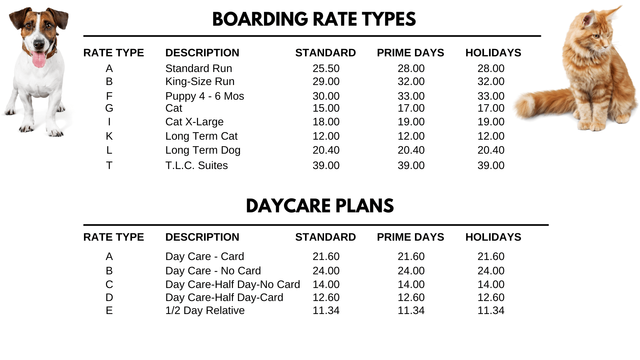 Cost to board a dog sale near me